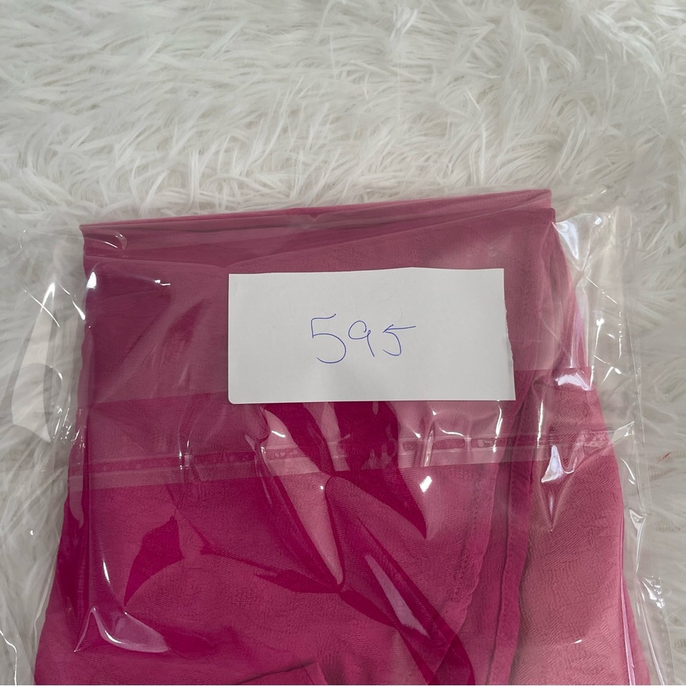 Chicos Womens Pink Textured Ombre Top Size Large 12 Pullover 3/4 Tab Sleeve - Picture 7 of 7